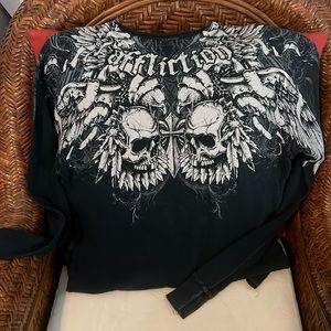 Men’s AFFLICTION XL long sleeve thermal shirt.